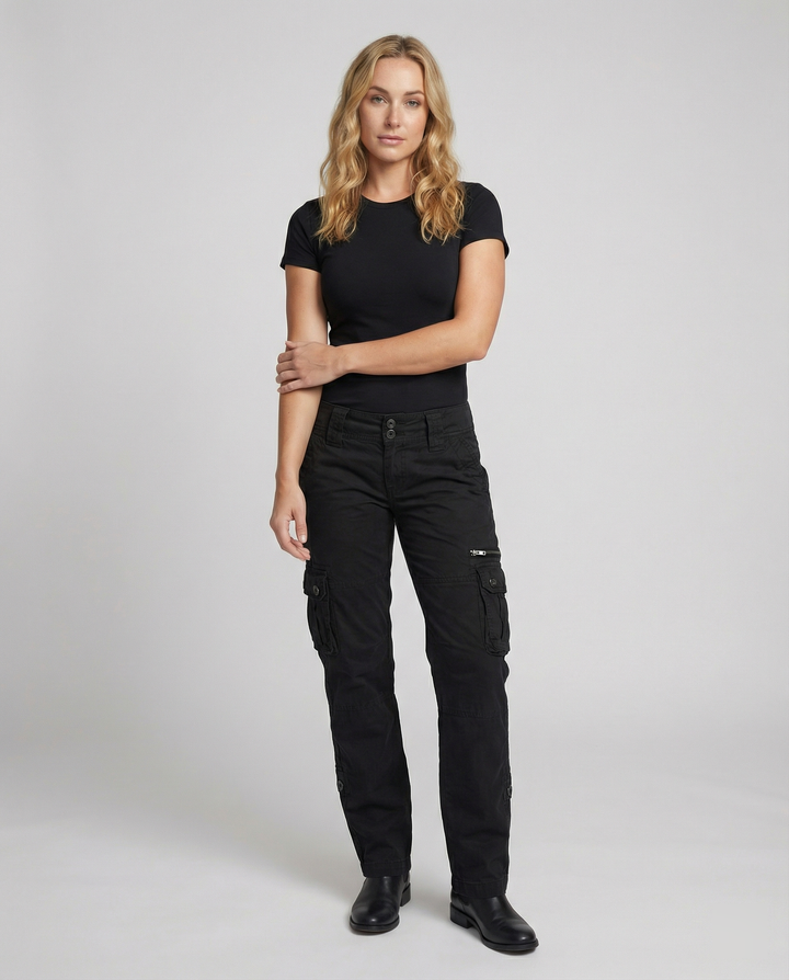Women's Straight Leg Cargo Trousers