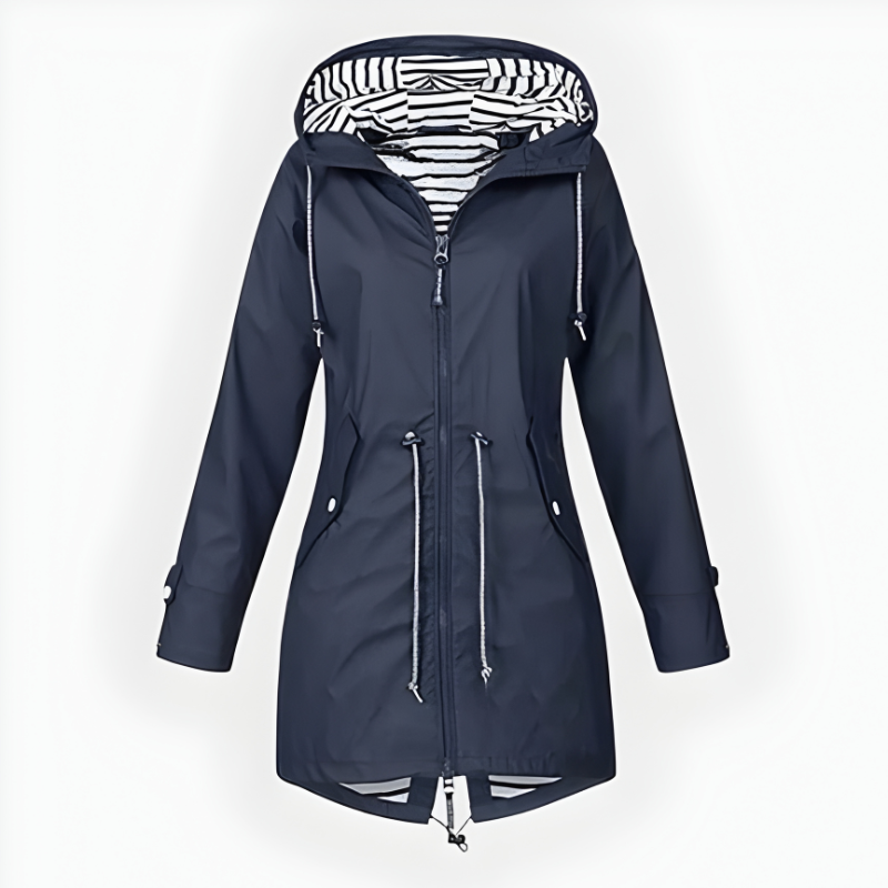 Women's Waterproof Rain Jacket with Adjustable Hood