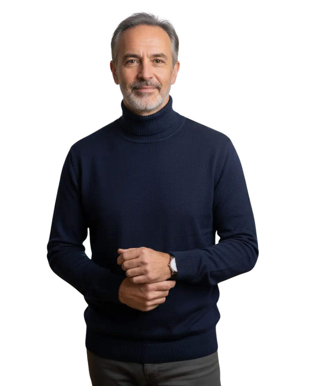 Men's Knitted Roll Neck Jumper