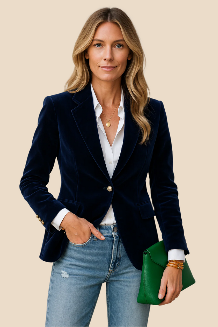 Women's Tailored Velvet Blazer