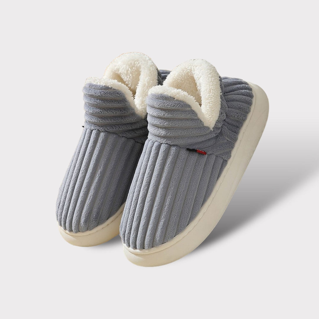 Fleece Lined Slipper Boots with Non-Slip Sole