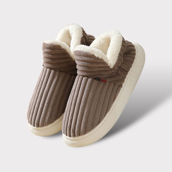 Fleece Lined Slipper Boots with Non-Slip Sole