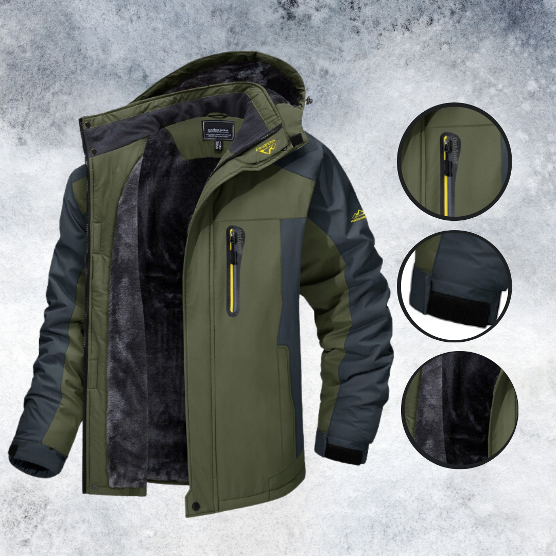 Men's Fleece Lined Hooded Winter Jacket