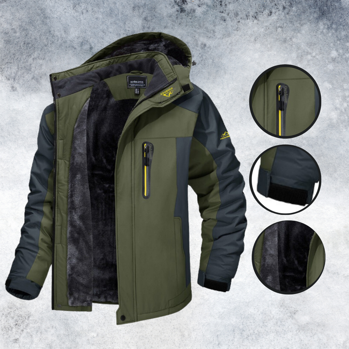 Men's Fleece Lined Hooded Winter Jacket