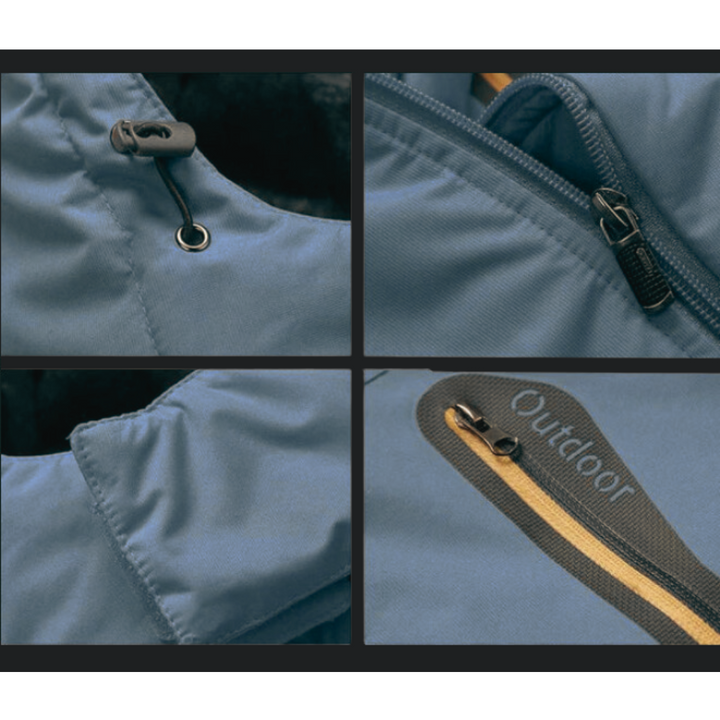 Men's Fleece Lined Hooded Winter Jacket
