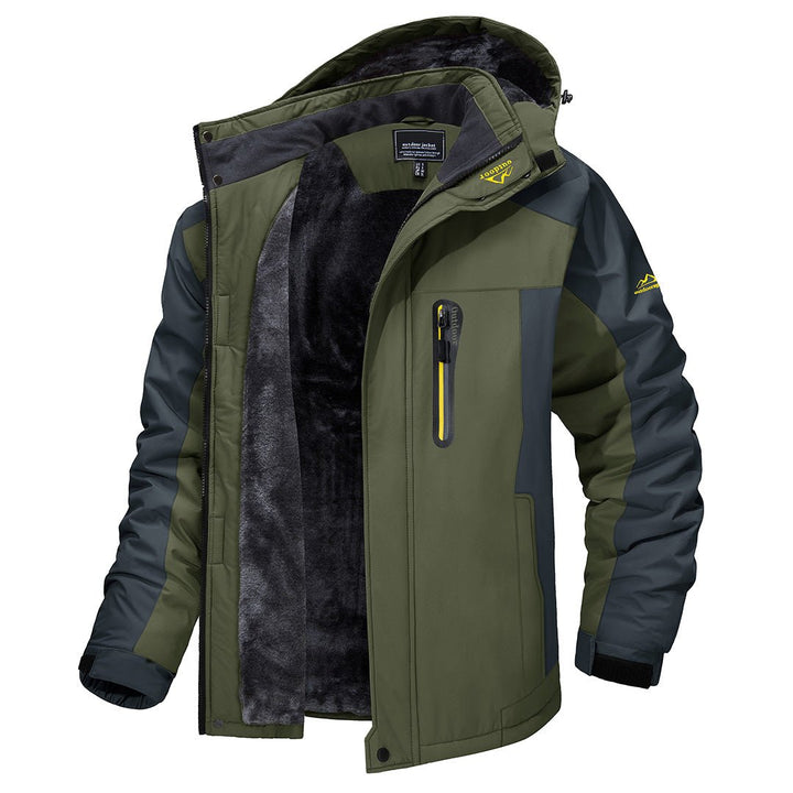 Men's Fleece Lined Hooded Winter Jacket