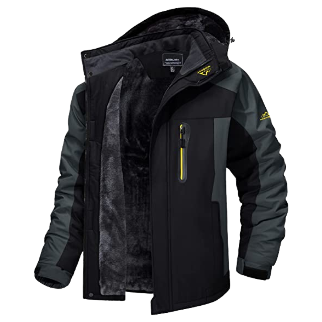 Men's Fleece Lined Hooded Winter Jacket