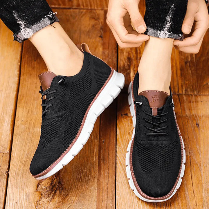 Men's Breathable Knit Walking Trainers