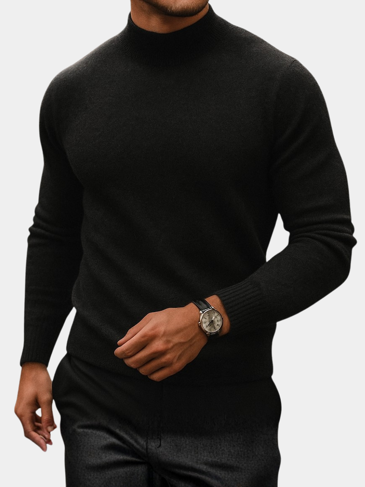Men's Roll Neck Knitted Jumper