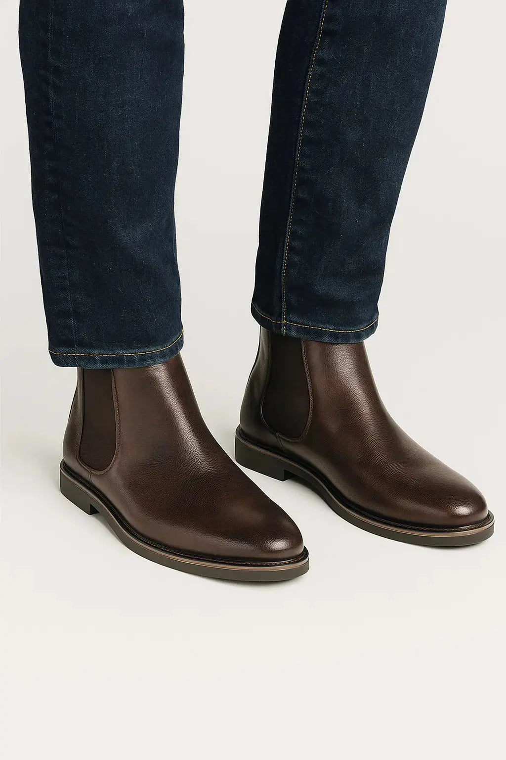 Men's Leather Chelsea Boots Classic Fit
