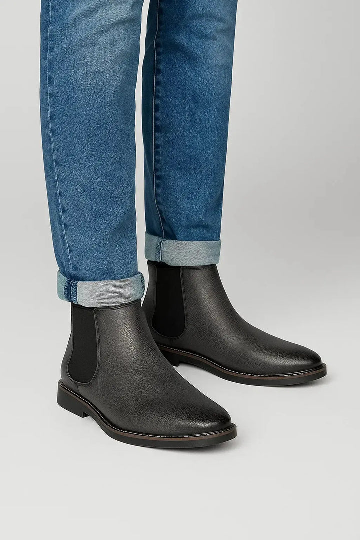 Men's Leather Chelsea Boots Classic Fit