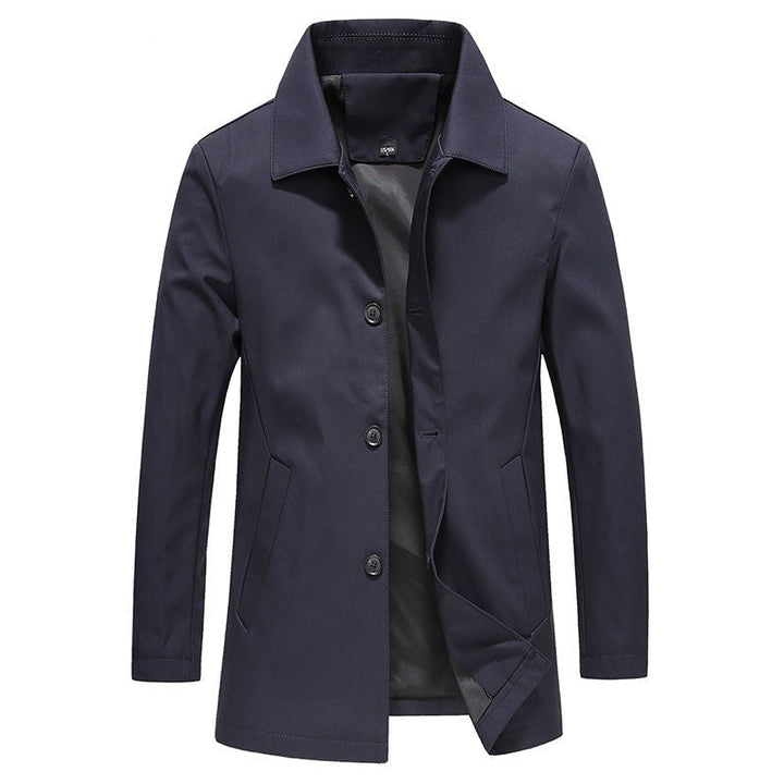 Men's Longline Tailored Jacket with Point Collar