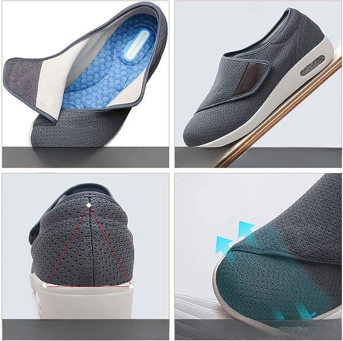 Extra Wide Diabetic Shoes with Velcro Straps