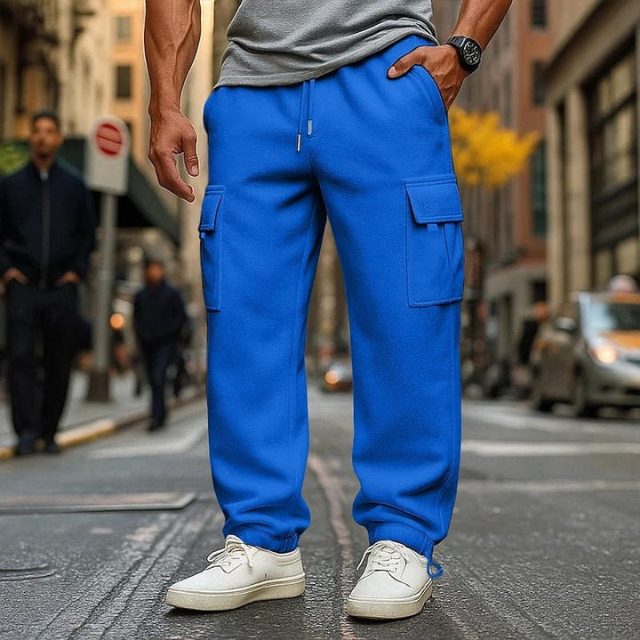 Men's Cargo Joggers with Adjustable Drawstring Waist