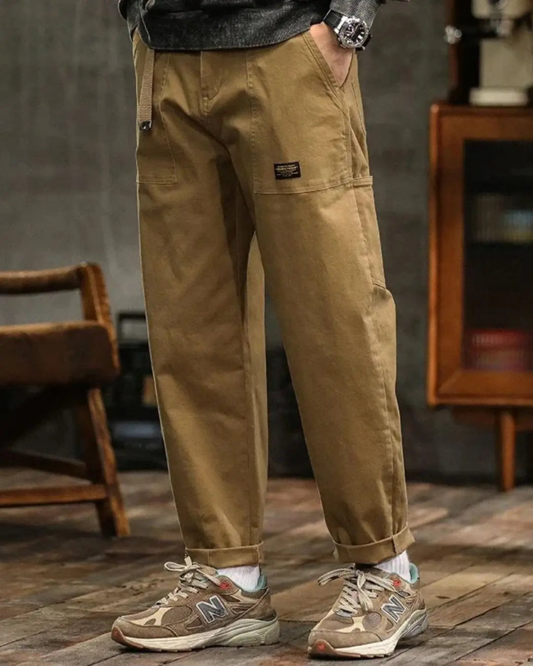 Men's Straight Leg Cargo Trousers