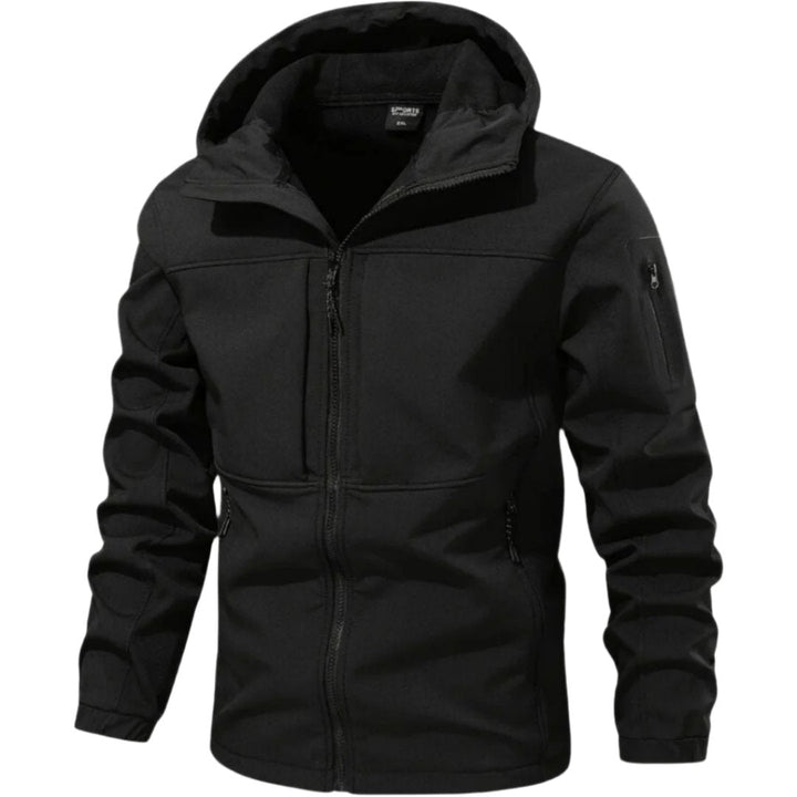 Men's Lightweight Hooded Rain Jacket with Zip Pockets