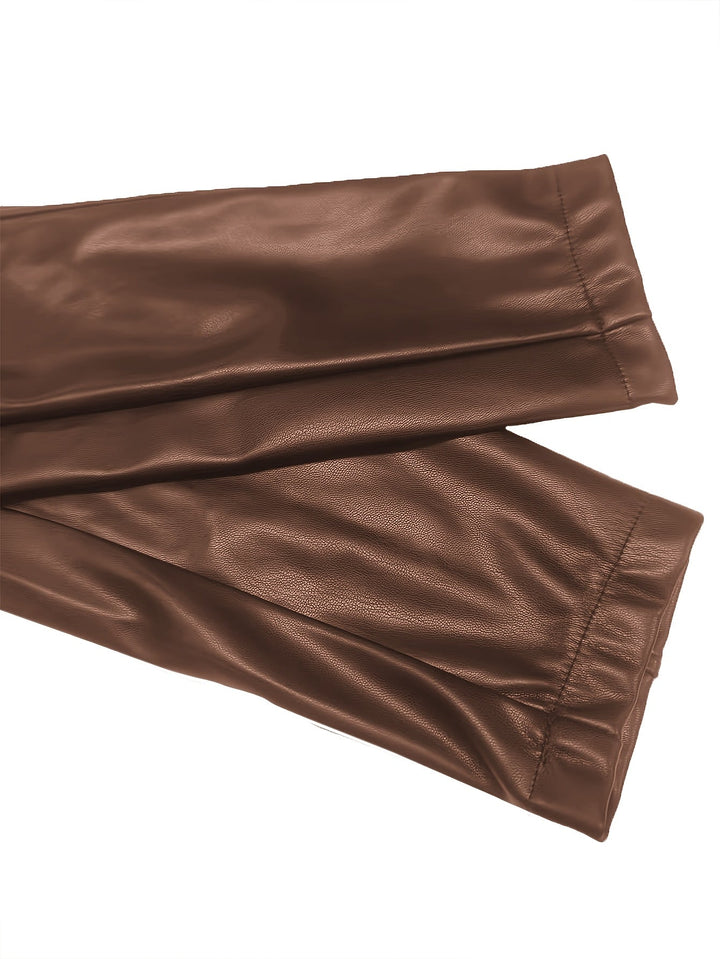 Women's Cropped Zip-Up Jacket with Stand Collar