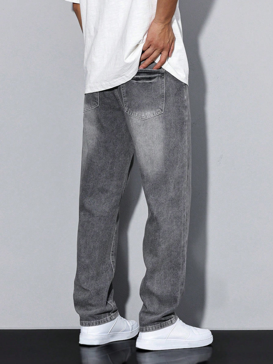 Men's Baggy Wide-Leg Denim Jeans