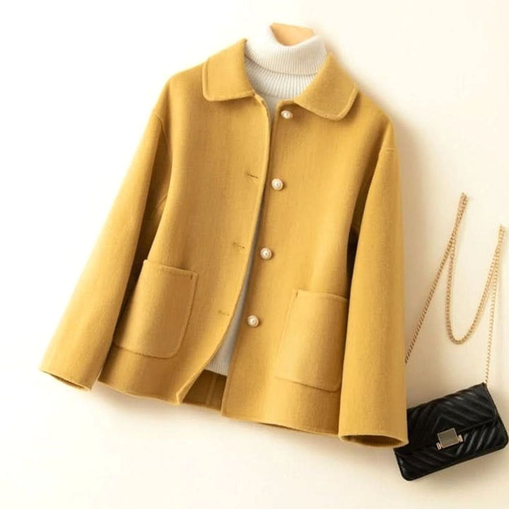 Women's Short Coat with Doll Collar