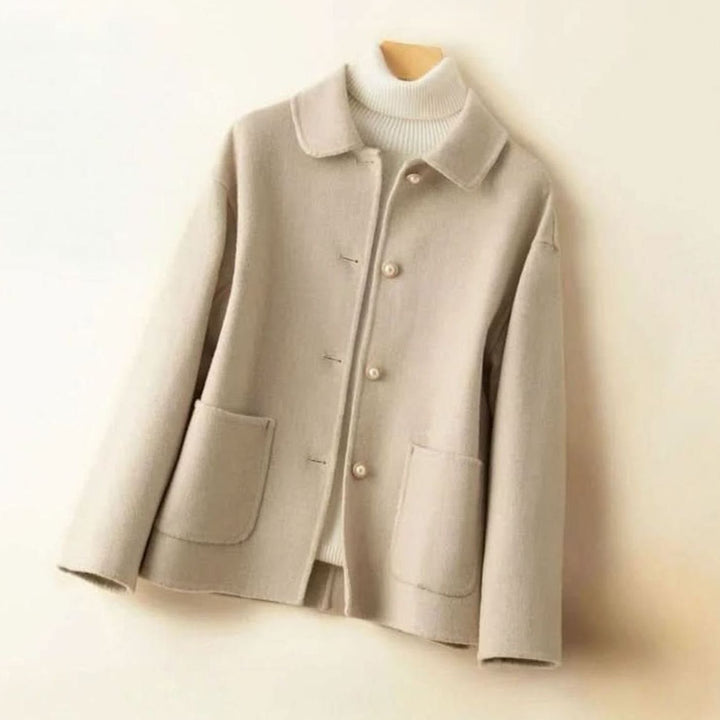 Women's Short Coat with Doll Collar