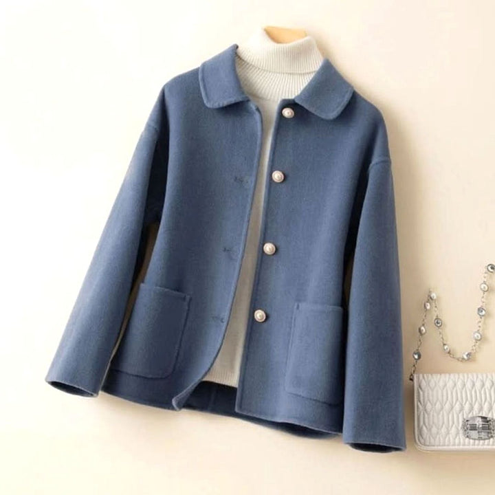 Women's Short Coat with Doll Collar