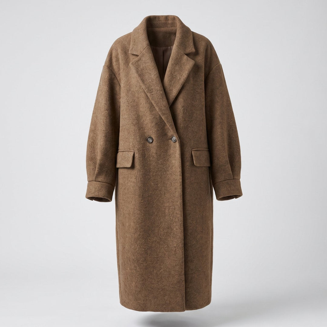 Women's Double-Breasted Trench Coat in Cotton Blend