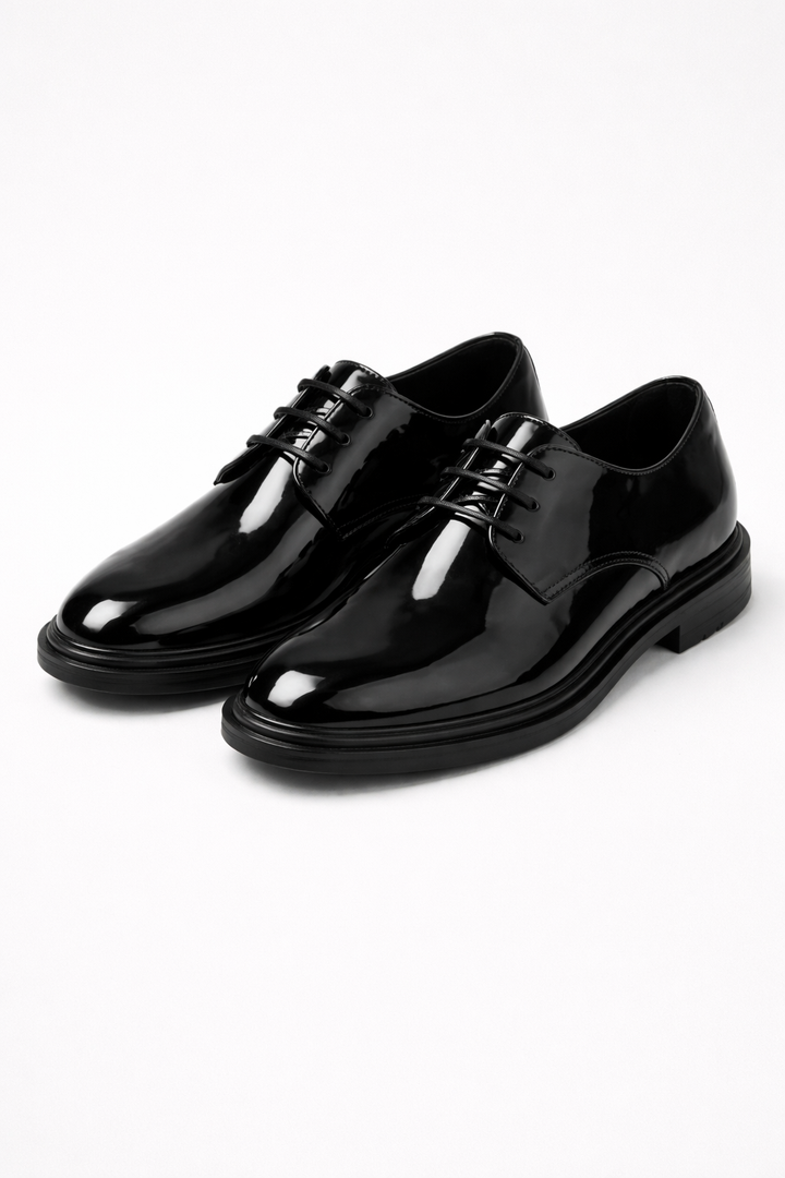 Men's Leather Lace-Up Derby Shoes