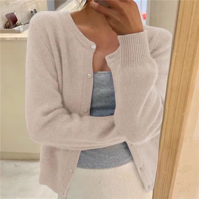 Women's Knit Button-Front Cardigan