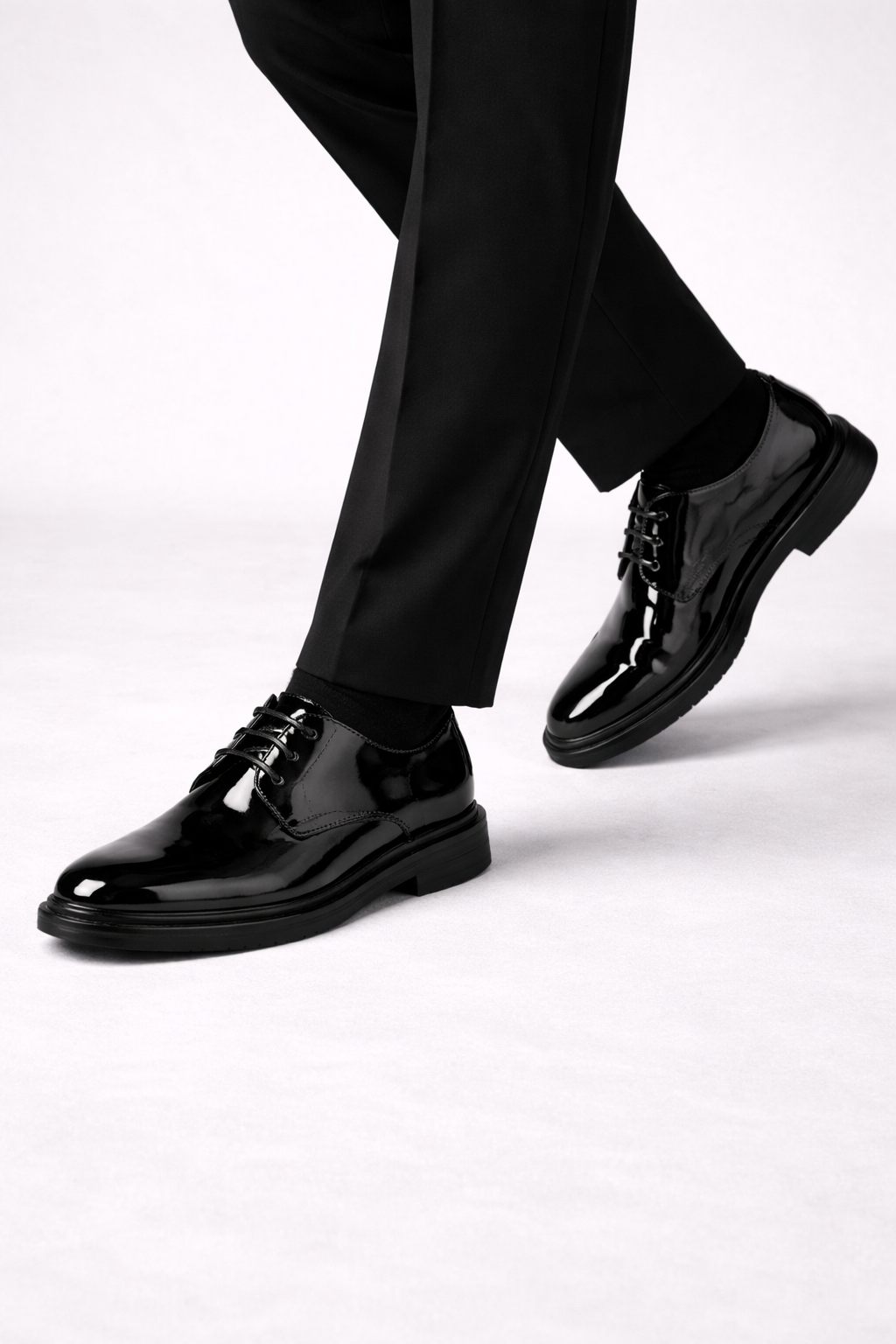 Men's Leather Lace-Up Derby Shoes