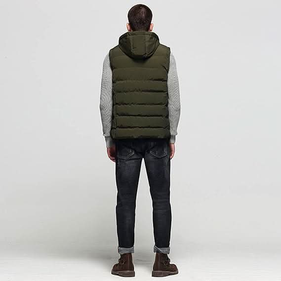 Men's Quilted Hooded Puffer Gilet