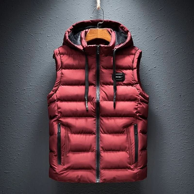 Men's Quilted Hooded Puffer Gilet