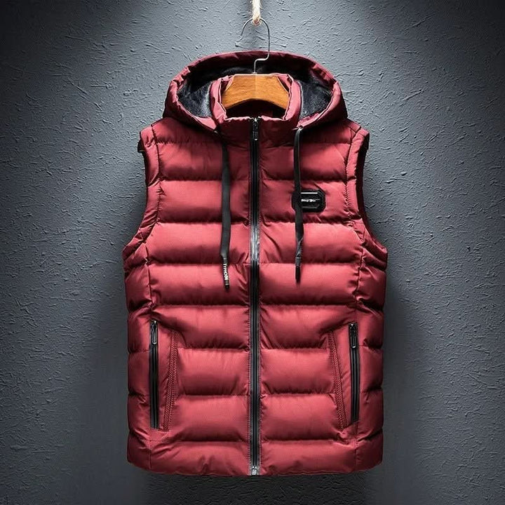 Men's Quilted Hooded Puffer Gilet