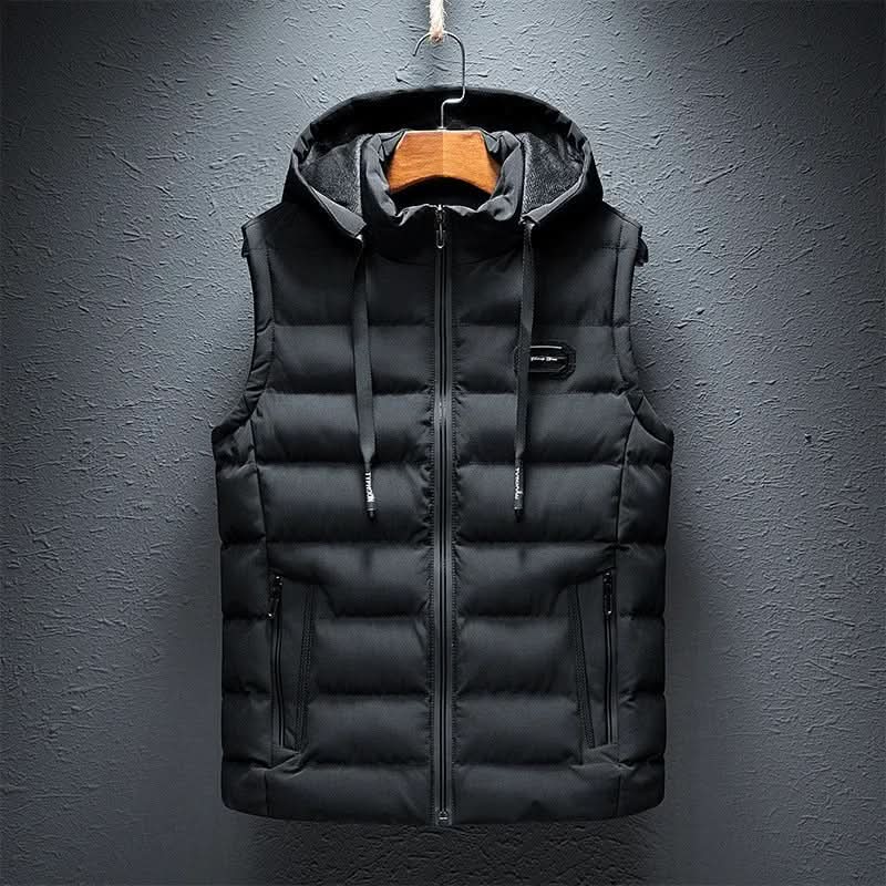Men's Quilted Hooded Puffer Gilet