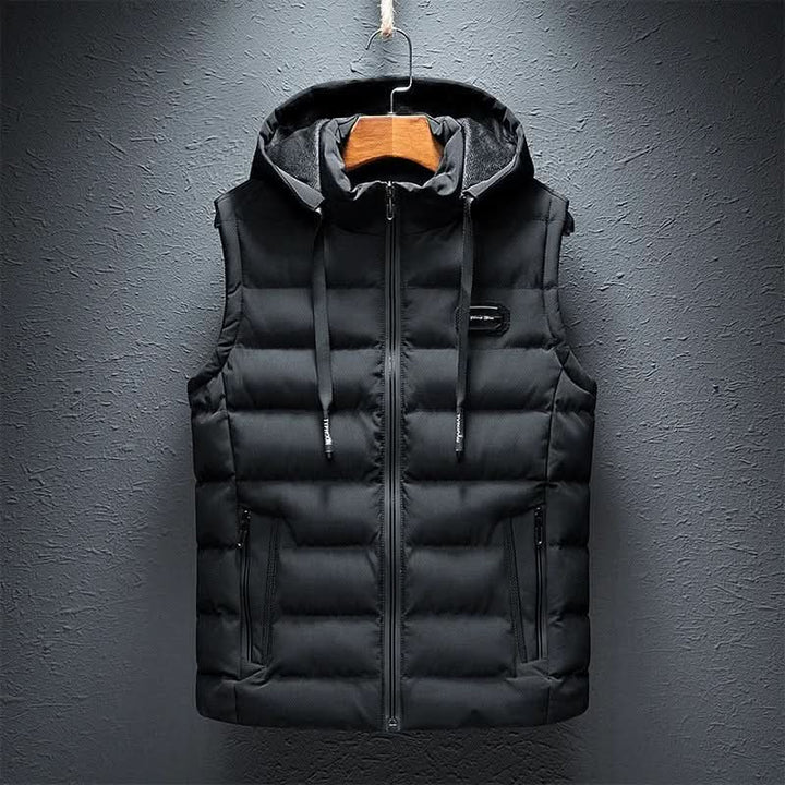 Men's Quilted Hooded Puffer Gilet