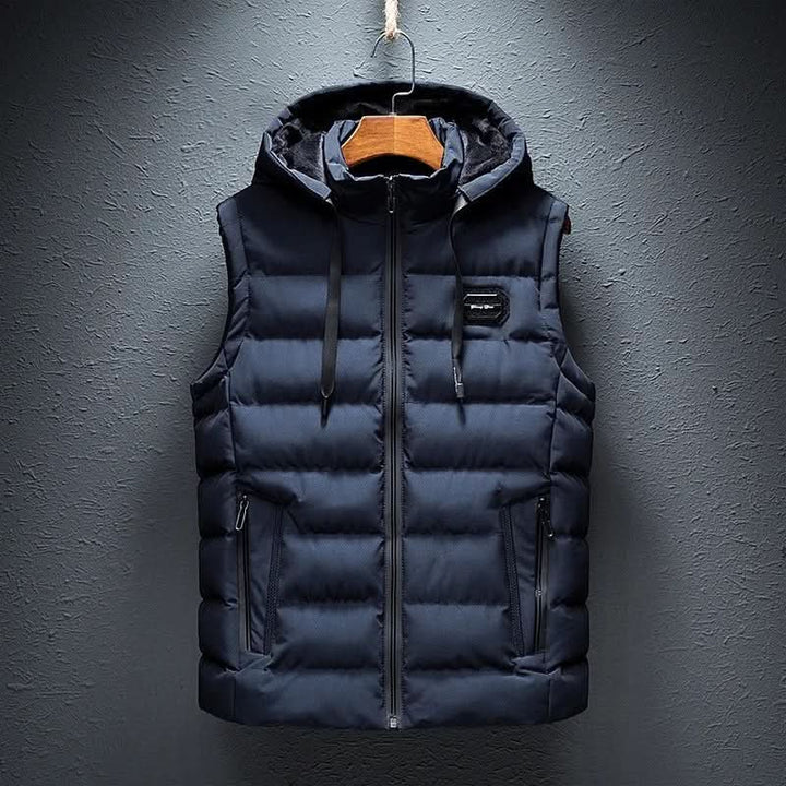 Men's Quilted Hooded Puffer Gilet