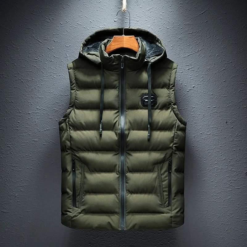 Men's Quilted Hooded Puffer Gilet