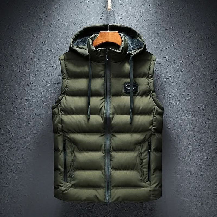 Men's Quilted Hooded Puffer Gilet