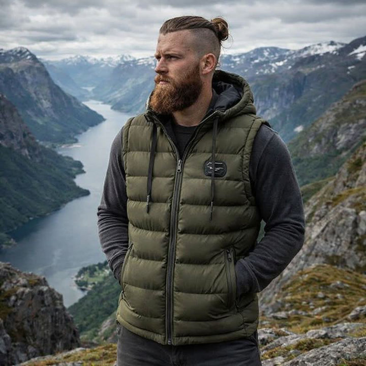 Men's Quilted Hooded Puffer Gilet
