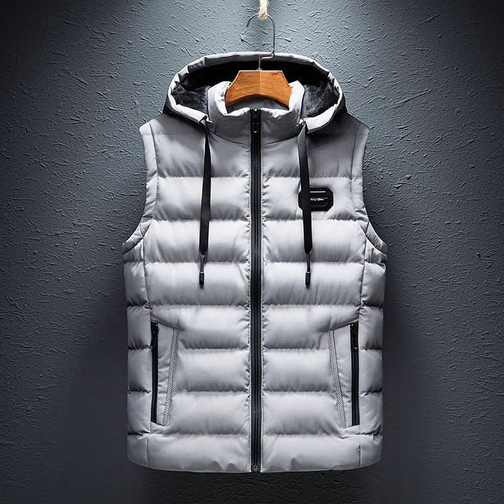 Men's Quilted Hooded Puffer Gilet