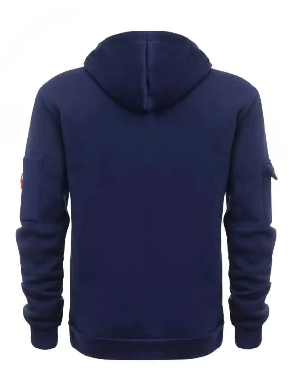 Men's Quarter-Zip Utility Hoodie with Arm Pocket