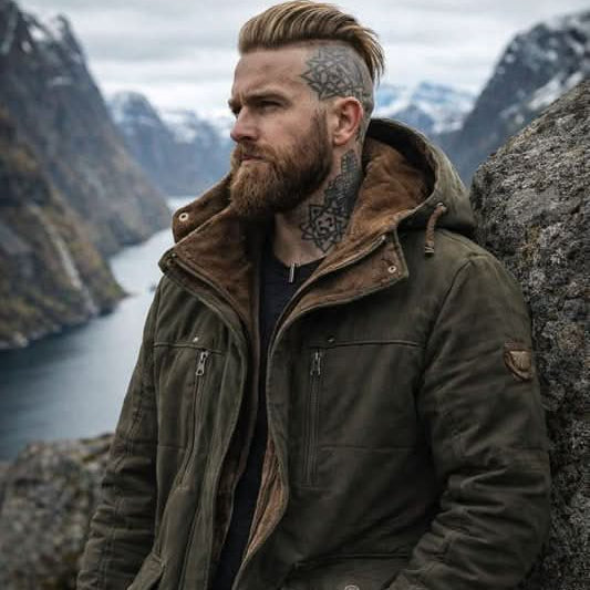 Men's Fleece-Lined Hooded Utility Jacket
