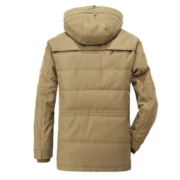 Men's Fleece-Lined Hooded Utility Jacket