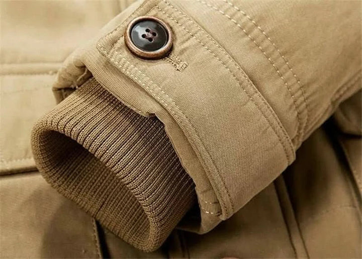 Men's Fleece-Lined Hooded Utility Jacket