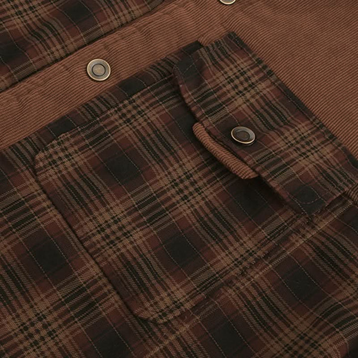 Men's Flannel Sherpa-Lined Shirt Jacket