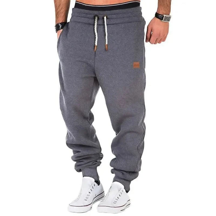 Men's Drawstring Jogger Sweatpants with Ribbed Cuffs