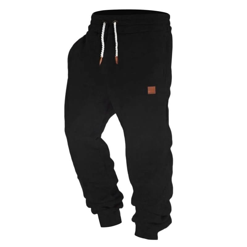 Men's Drawstring Jogger Sweatpants with Ribbed Cuffs