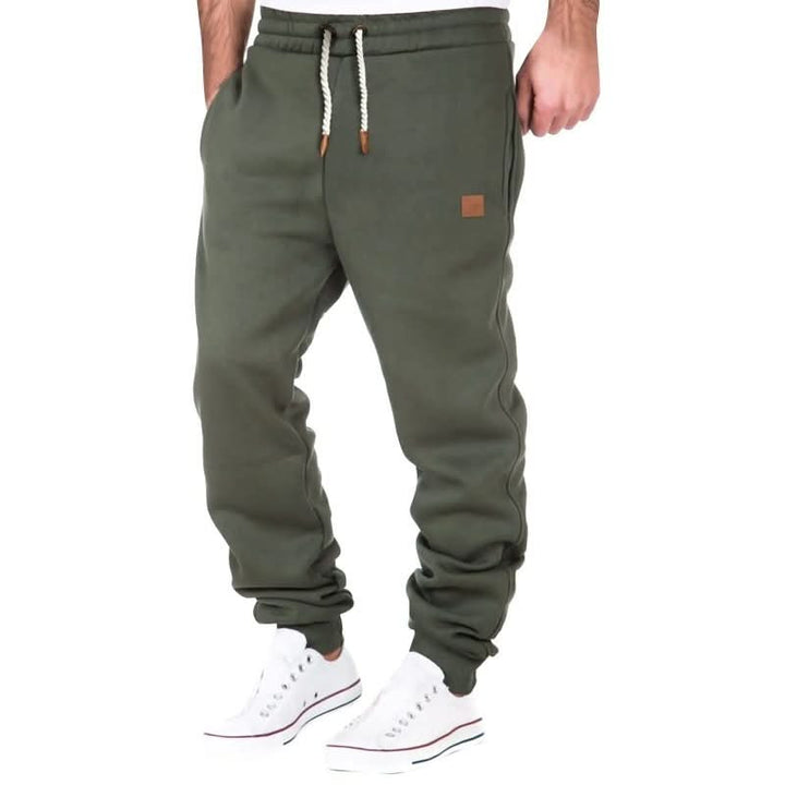 Men's Drawstring Jogger Sweatpants with Ribbed Cuffs