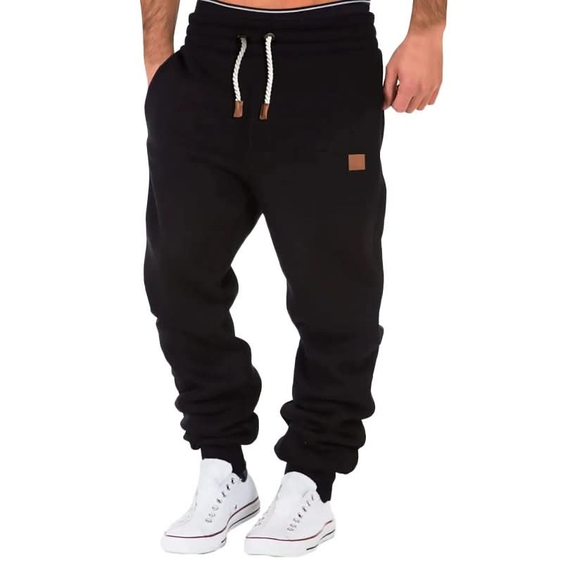 Men's Drawstring Jogger Sweatpants with Ribbed Cuffs