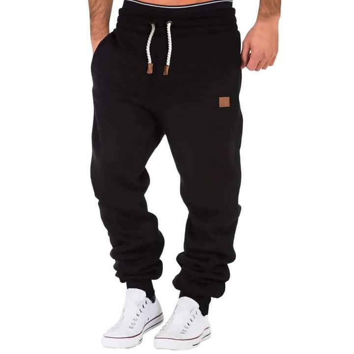 Men's Drawstring Jogger Sweatpants with Ribbed Cuffs