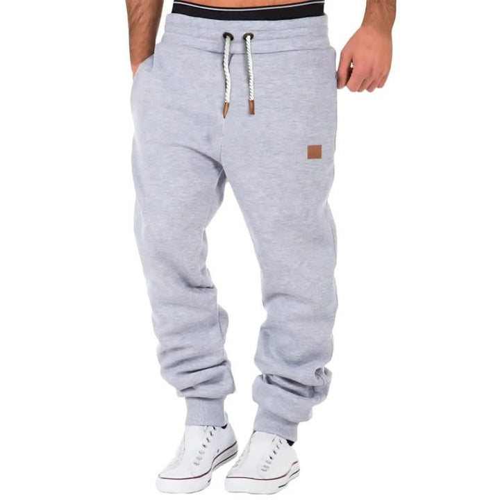 Men's Drawstring Jogger Sweatpants with Ribbed Cuffs